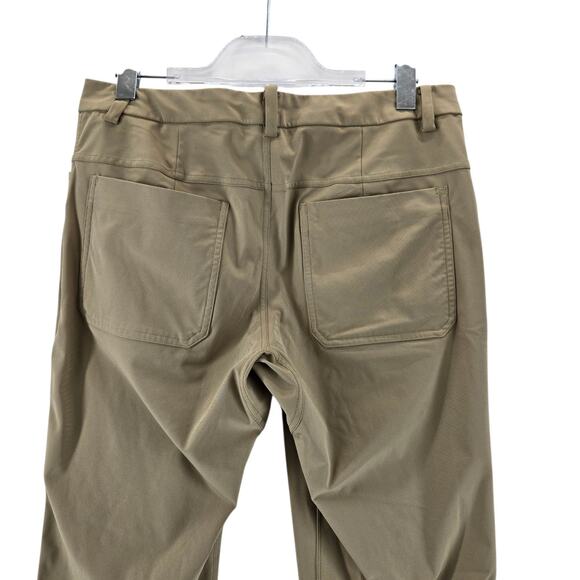 Lululemon ABC Pants Mens 34 x 32 Khaki Tan Classic Fit Stretch Career Casual - Picture 4 of 11